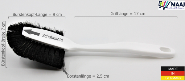 Brosse à vaisselle en forme de pot avec crin de cheval